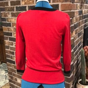 Audrey & Grace Sweaters - Red (holiday) Cardigan Audrey & Grace Sweaters - Red (holiday) Cardigan